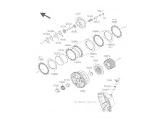 Campana antirrebote embrague  Kawasaki Zx10 r 1000 cc 2011 - 2015