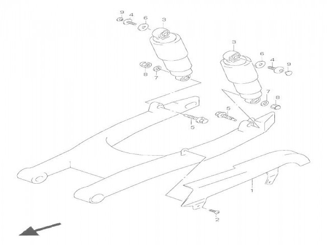 Cubre cadenas  Suzuki Marauder 800 1997 - 2004