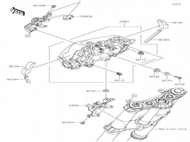 Araña relojes Kawasaki Z900 E 2020 - 2021