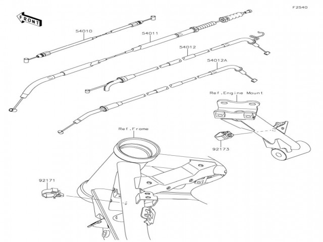 Cable embrague Kawasaki Z900 E 2020 - 2021