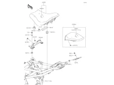 Asiento trasero Kawasaki Z900 E 2020 - 2021