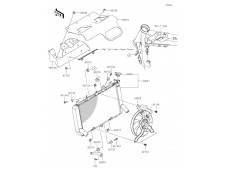 Deflector radiador Kawasaki Z900 E 2020 - 2021