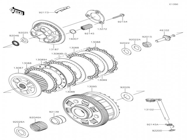 Discos embrague Kawasaki Z900 E 2020 - 2021