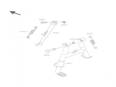 Caballete  Kawasaki Zephyr 750 1990-1998