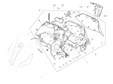 Tapa contraescudo Piaggio Beverly 300 2010-2015