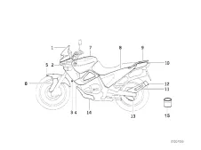 Aireador izquierdo Bmw F65 650 cc 1994 - 1996