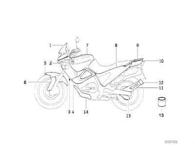 Aireador izquierdo Bmw F65 650 cc 1994 - 1996