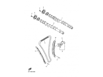 CADENA DISTRIBUCION Yamaha R1 1000 cc 2004 - 2005
