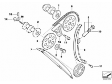 Arbol levas admision Bmw F65 650 cc 1997 - 1999