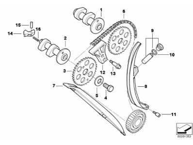 Arbol levas escape Bmw F65 650 cc 1997 - 1999