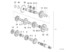 Eje secundario del cambio Bmw F65 650 cc 1997 - 1999