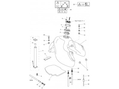 Deposito gasolina Triumph Tiger 955 2001-2002