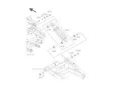 Amortiguador Kawasaki Er6 f 650 abs 2009 - 2011