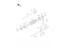 Horquillas cambio Kawasaki er6n abs 650 2009-2011