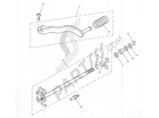 Palanca cambio Triumph tiger 955 2005 - 2006