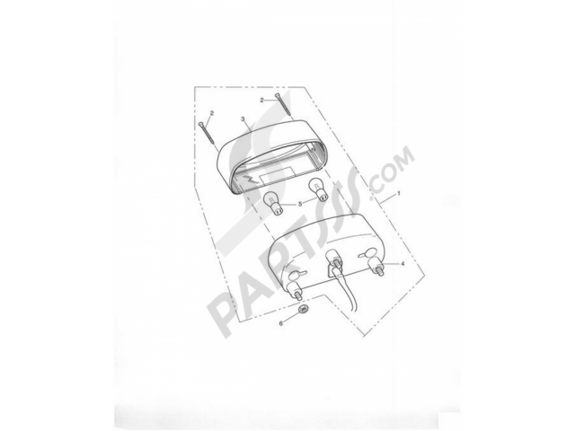 Piloto trasero Triumph tiger 955 2005 - 2006