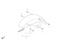 Aleta delantera Honda cbr 1100 xx 1999 - 2001