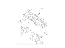 Aleta porta matricula Triumph tiger 955 2005 - 2006