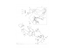 Cacha pequeña deposito izquierda Triumph Tiger 955 2005 - 2006
