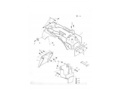 Caja porta bateria Triumph tiger 955 2005 - 2006