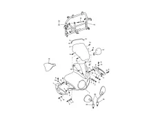 Carenado superior central Triumph tiger 955 2005 - 2006