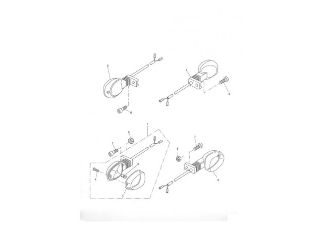 Intermitente delantero derecho trasero izquierdo Triumph Tiger 955 20