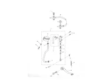 Pedal freno trasero Triumph tiger 955 2005 - 2006