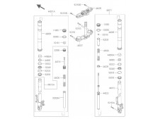 Barra completa derecha Kawasaki Z 800 e 2013 - 2016