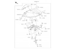 Colin cubre asiento Kawasaki Z 800 e 2013 - 2016