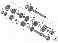 EJE SECUNDARIO DEL CAMBIO Bmw F800 st 800 cc 2004 - 2012
