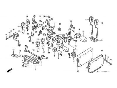 Interruptor abs warning Honda Pan european 1100 1990-2000