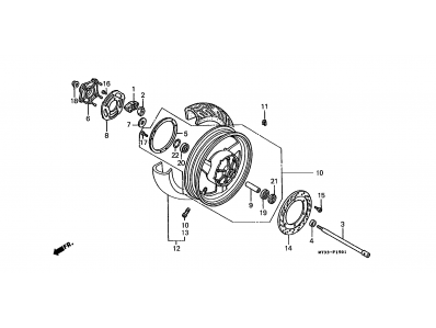 Anillo abs Honda Pan european 1100 1990-2000