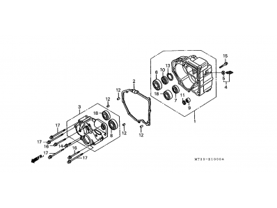 Cambio completo de motor Honda Pan european 1100 1990-2000