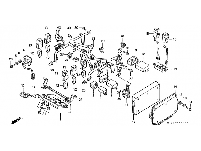Caja cdi ABS Honda Pan european 1100 1990-2000