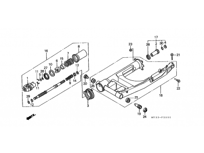 Basculante HONDA PAN EUROPEAN 1100 1990-2000  desguace motos