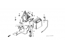 Caja porta bateria HONDA PAN EUROPEAN 1100 1990-2000  motodesguace