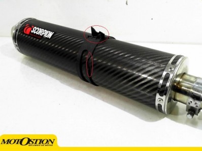 Escape Scorpion Factory Kawasaki Z1000 (07-09) Carbono/Inox Redondo