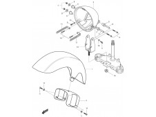 ALETA DELANTERA Hyosung Gt 125 2005 - 2008