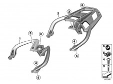 Asidero sin parrilla Bmw F800 r 2017 - 2019