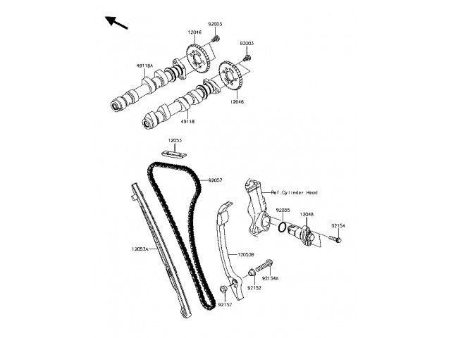 Cadena de Distribucion Kawasaki Versys 650 ABS SE 2017 - 2020