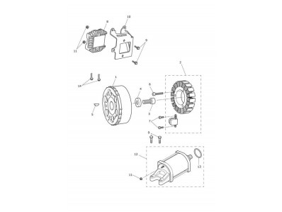 MOTOR ARRANQUE Triumph Street triple 660 s 2020 - 2022