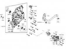 Tapa Del Alternador y Bomba de Agua Kymco AK 550 2017 - 2021