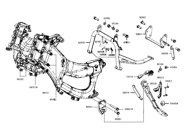 Interruptor Pata de Cabra Kymco AK 550 2017 - 2021