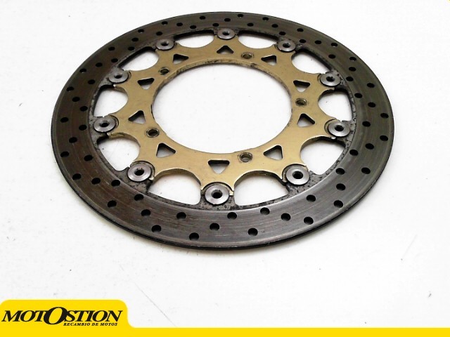 Disco freno delantero dorado YAMAHA R1 1000 2004-2006  despiece de moto