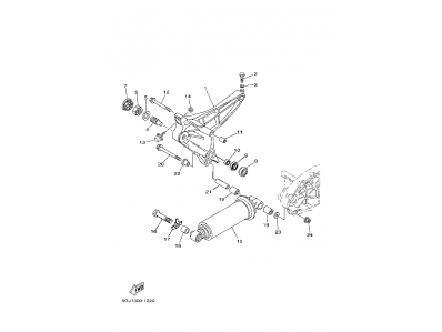 Basculante Yamaha tmax 500 2001 - 2003