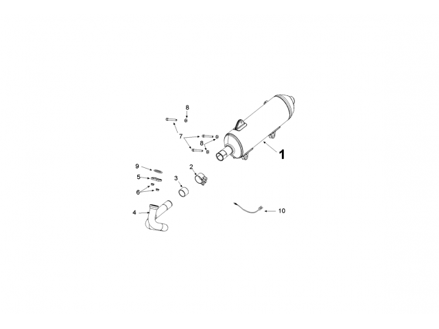 Abrazadera Silencioso Peugeot Metropolis 400 2017 - 2020