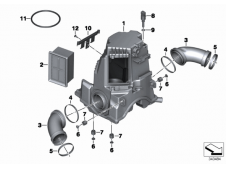Caja filtro aire Bmw R1200 ST 2003 - 2007