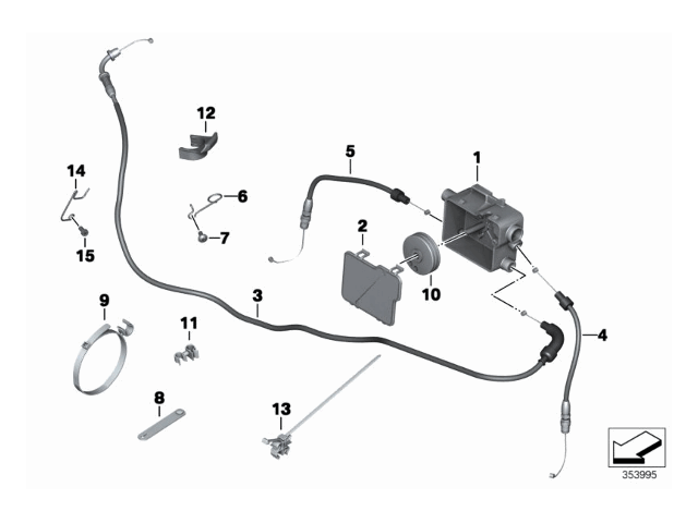 Cable acelerador Bmw R1200 ST 2003 - 2007