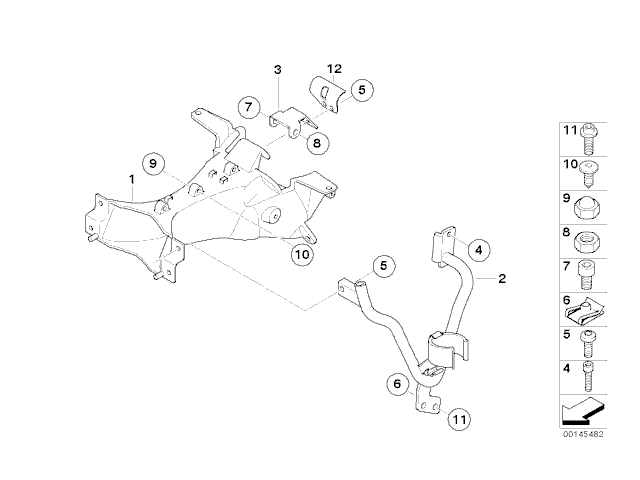 Araña izquierda Bmw R1200 ST 2003 - 2007