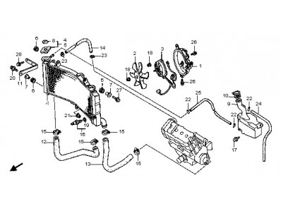 Electroventilador Honda cbr 900 1996 - 1997